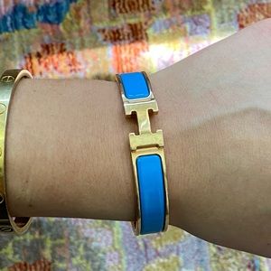 Hermés “H” clic clac bracelet size GM